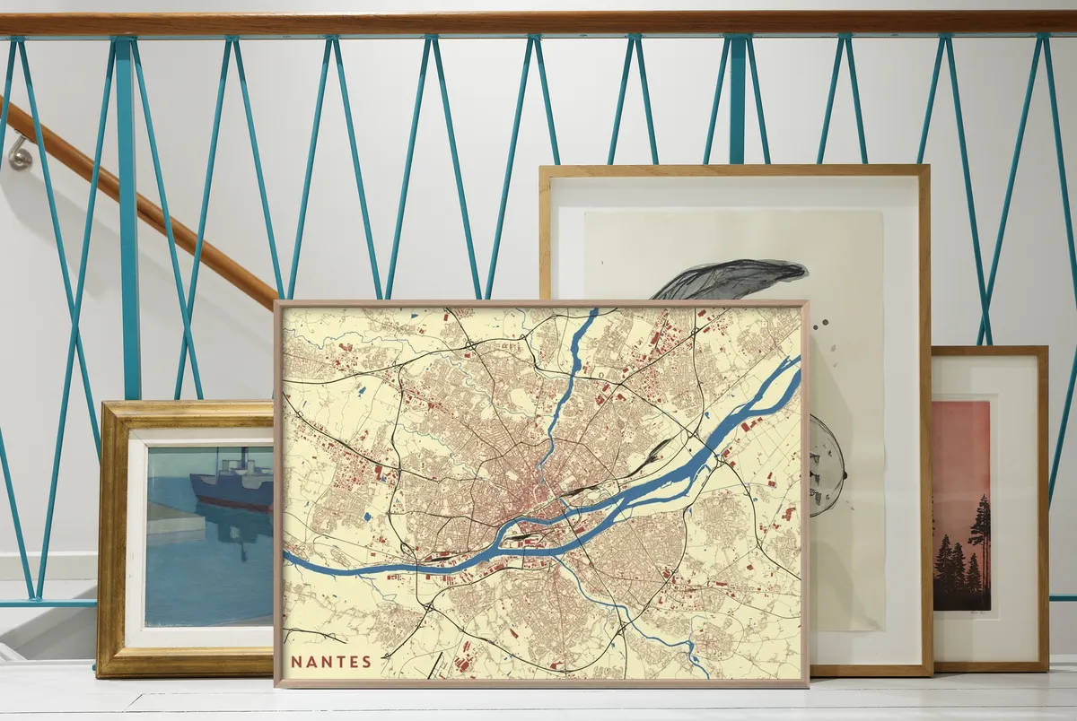 Une affiche de carte aux Cartelier